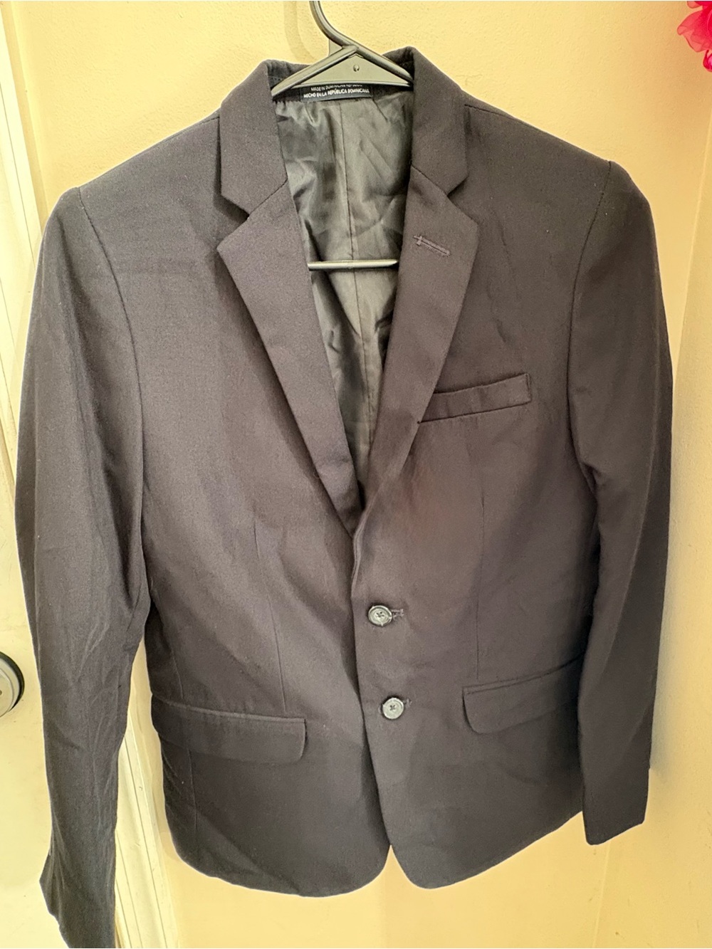 Nautica Boys' Black Two-Button Blazer